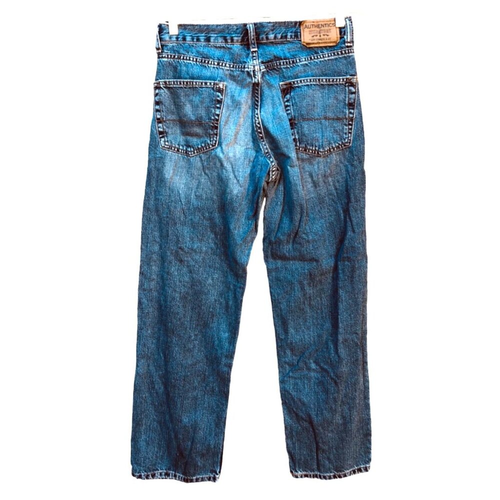 Authentics Signature Levi Strauss Mens Relaxed Fit Blue Jeans 30x30 - Picture 3 of 5